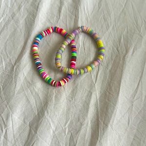 Girls 2 multicolor bracelets
